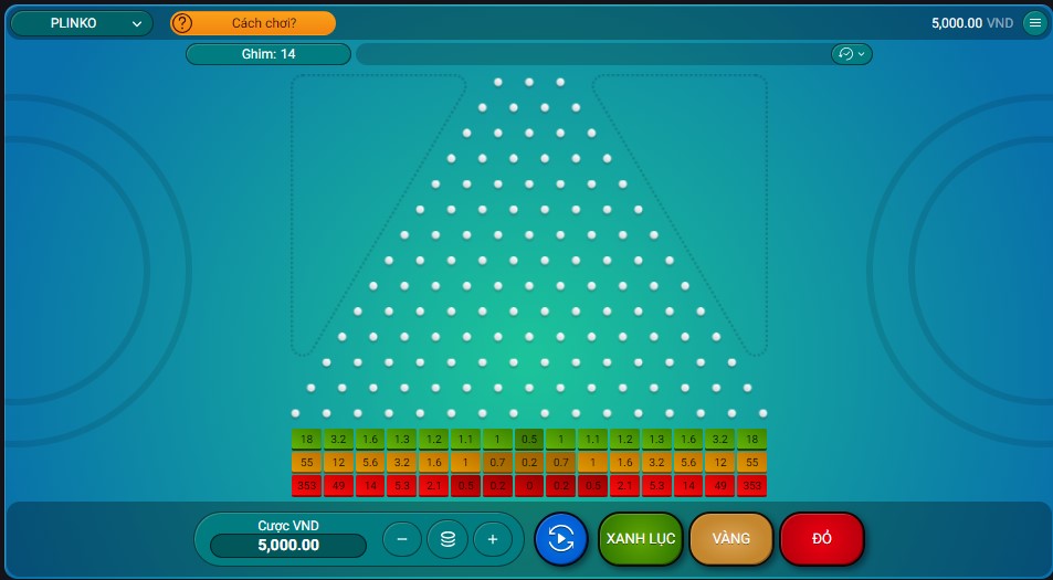 Luat choi game Plinko 188Bet